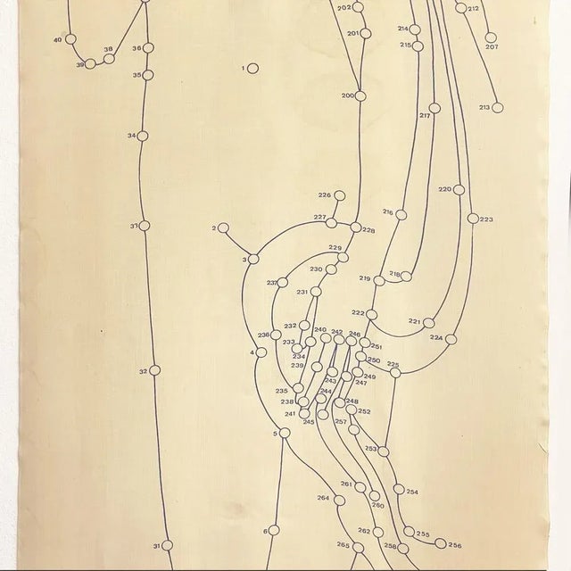 Mid-Century Modern Italian Wall Print on Fabric of Botticellis Venus attributed to Pino Tovaglia, 1969 For Sale - Image 3 of 13