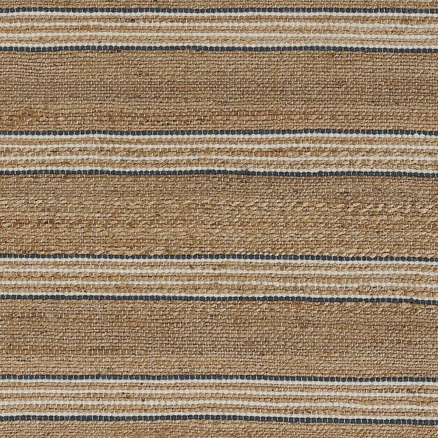 Erin Gates by Momeni Chestnut Stripe Blue Hand Woven Wool Area Rug 5' X 8' For Sale - Image 9 of 10