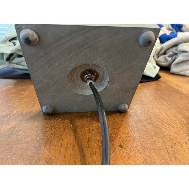 Metal 1999 Copper Table Lamp With Small Conical Ceramic Shade by Janna Ugone For Sale - Image 7 of 8