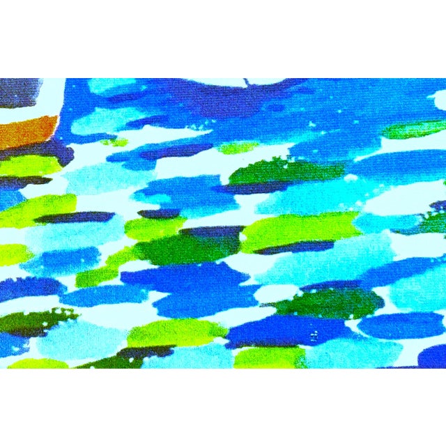 Late 20th-Century Giclée Signed Print on Canvas of Sailboats on Lake Geneva For Sale - Image 12 of 12