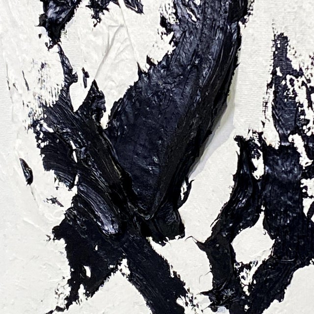 Obsidian Rift Original Abstract Painting by Stephen Hansrote For Sale In Dallas - Image 6 of 12