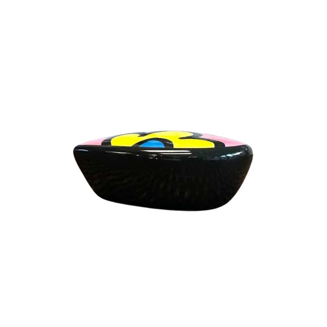 Pop Art Romero Britto Heart-Shaped Pop Art Paperweight For Sale - Image 3 of 5