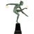 Art Deco sculpture nude disc dancer by Derenne. Pseudonym used by Marcel Bouraine for his art metal sculptures cast at the...