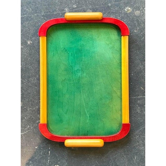 Vintage Italian Postmodern Tray For Sale In West Palm - Image 6 of 9