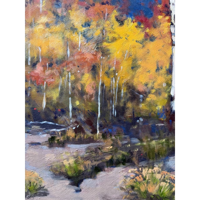 Ember Grove Contemporary Oil Painting | Chairish