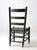 Early 20th Century Antique Primitive Ladder Back Chair With Splint Seat For Sale - Image 5 of 14