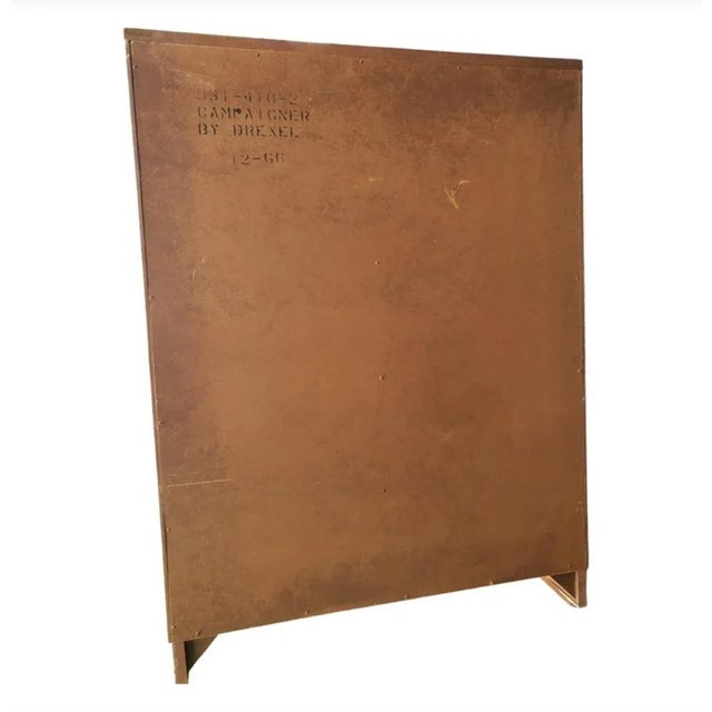 Drexel Campaign Chest of Drawers / Bachelor Chest, Circa 1960s For Sale - Image 10 of 11