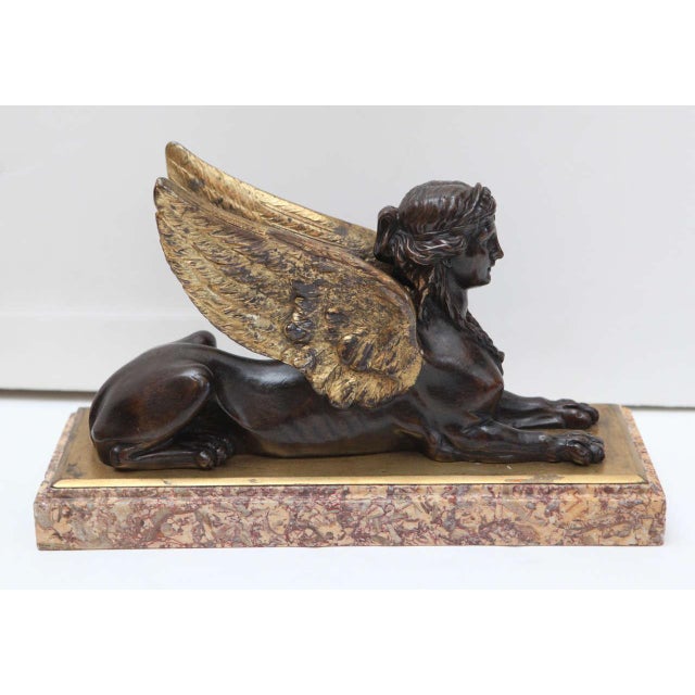 19th Century, Bronze Sphinx Sculptures - A Pair For Sale - Image 4 of 9