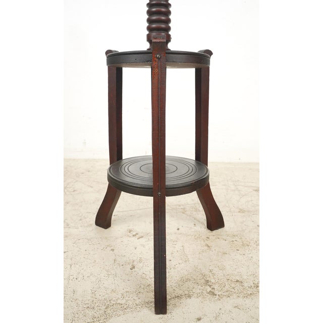 Mid 20th Century Victorian Style Tiered Wood Plant Stand For Sale - Image 10 of 11