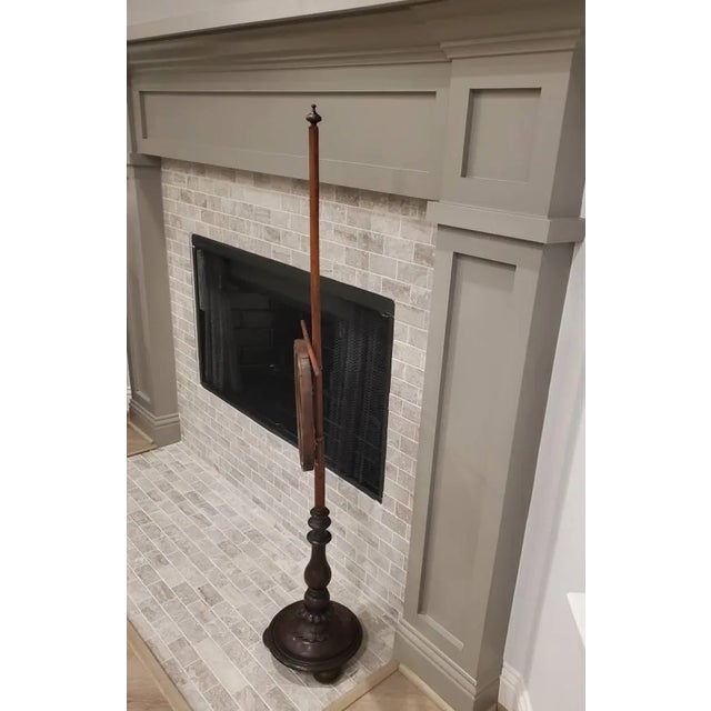 Brown 18th/19th Century Regency English Mahogany Fire Screen For Sale - Image 8 of 11