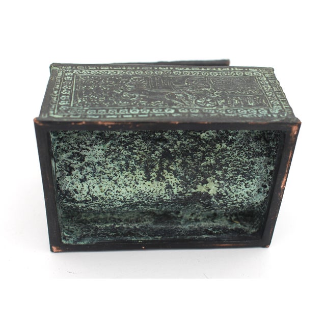 Late 19th Century Bronze Jewel Casket Box For Sale - Image 4 of 6