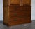 Antique English Victorian Oak Linen Press Wardrobe with Drawers For Sale - Image 3 of 18