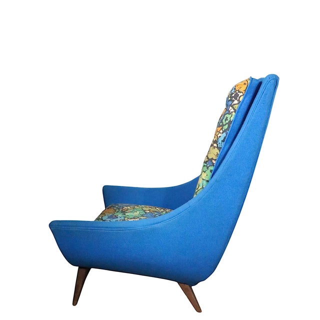 Mid 20th Century Mid Century High Back Lounge Chair Attributed To Adrian Pearsall for Bassett, Circa 1950/70s For Sale - Image 5 of 12