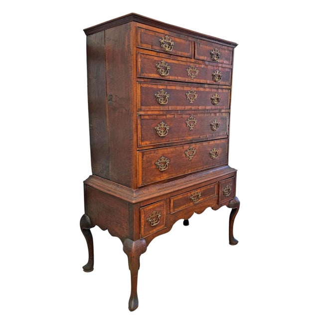 English English George II Vernacular Highboy For Sale - Image 3 of 18