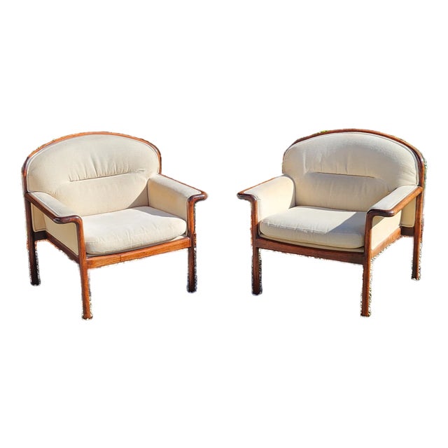 1960s Pair of Mid Century Asahikawa Side Chairs For Sale
