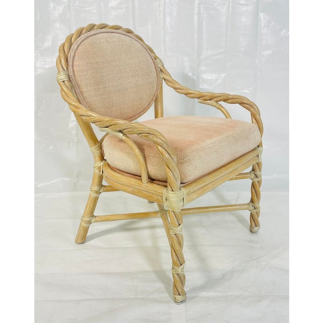 Modern Vintage McGuire Rattan Lounge Armchair, San Francisco, California For Sale - Image 3 of 18