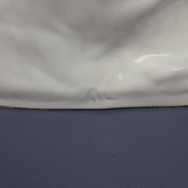 Vintage Majolica Sculpture of Woman's Face, 1960s For Sale - Image 9 of 13