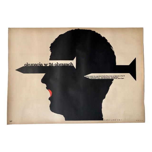 Polish Operacja w 26 obrazach Movie Poster by Mieczysław Wasilewski, 1979 For Sale