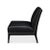 Contemporary Black Leather Accent Chair For Sale - Image 9 of 12