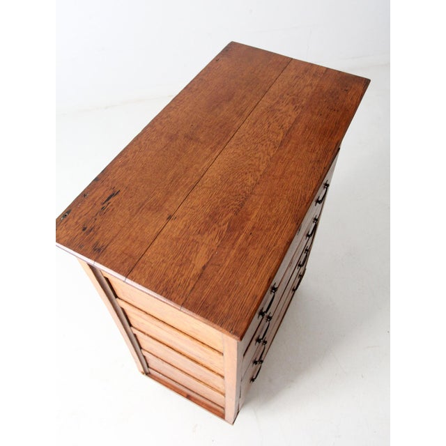 Antique Oak Highboy Dresser Spiegel Furniture Company For Sale - Image 15 of 15