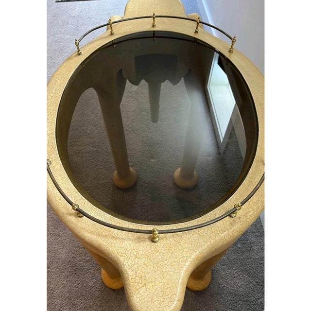 Late 20th Century Late 20th Century Marge Carson Elephant Bar Cart [Unsigned] For Sale - Image 5 of 9