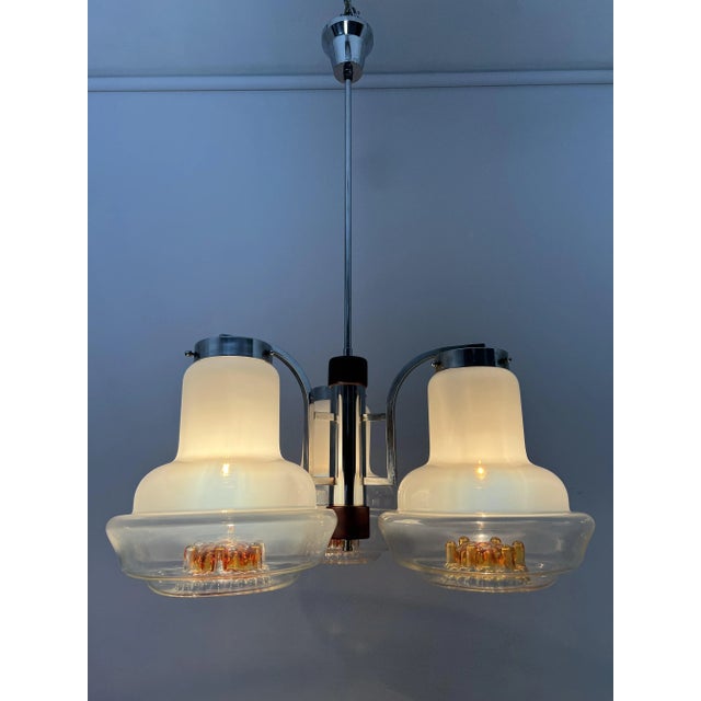 Pendant in Opaline Glass from Mazzega, 1970s For Sale - Image 11 of 11