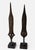 Early 20th Century Pair of African Hand-Forged Iron Spearheads on Custom Stands For Sale - Image 11 of 12