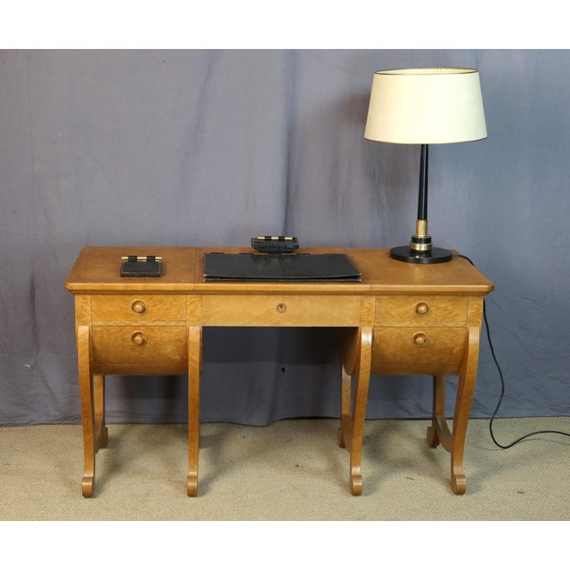 20th Century Dressing Table in Amboyna Burl For Sale - Image 4 of 16