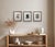 Abstract minimalist acrylic painting on French hand crafted cotton paper. Framed in a solid walnut wood frame. All works...