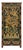 Oriental Tibetan Style Golden Dragon Graphic Tall Slim Storage Cabinet For Sale
