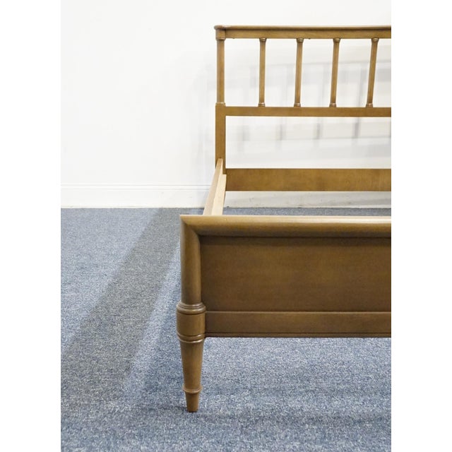 Drexel Drexel Furniture Walnut Early American Shaker Style Full Size Bed J15-1 For Sale - Image 4 of 10