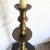 Vintage Etched Brass Candlestick Table Lamp For Sale - Image 4 of 9