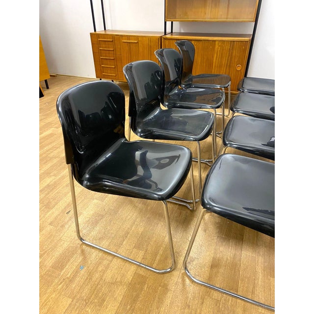 Drabert SM400K Chairs from Gerd Lange, West Germany, 1980s, Set of 8 For Sale - Image 3 of 7
