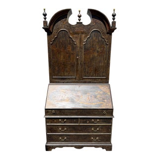 English George III Style Chinoiserie Secretary Desk For Sale