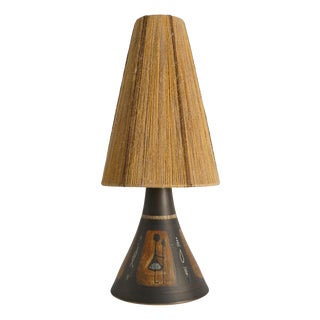 Scandinavian Modern Ceramic Table Lamp from Munk, Sweden, 1960s For Sale