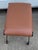 Pair of Vintage Designer Leather Stools For Sale - Image 4 of 6