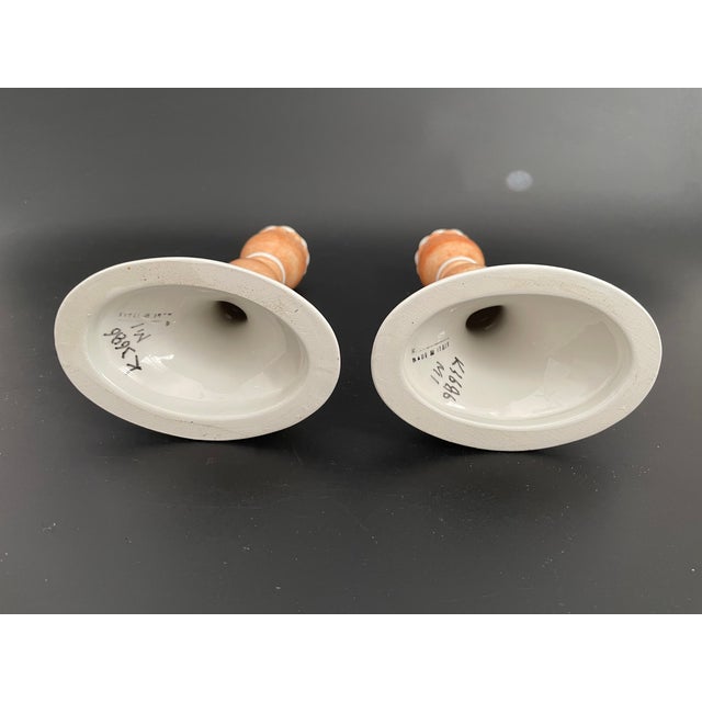 Vintage Italian Faience Jardiniere & Candlesticks Centerpiece Set For Sale - Image 10 of 18