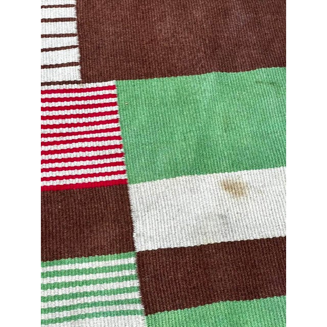 Large Mid-Century Modern Wool Rug, Czechoslovakia, 1960s For Sale - Image 12 of 15