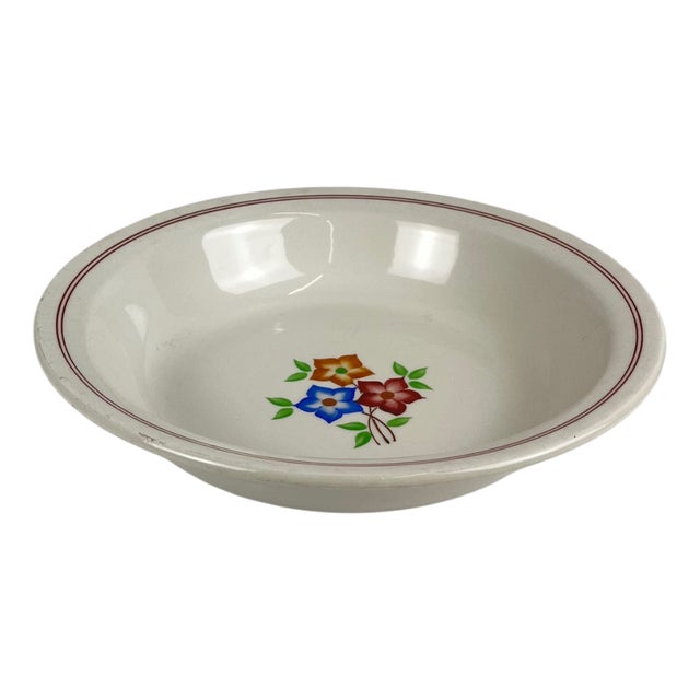 Round Plate with Rim from Moulins Des Loups, 1950s For Sale