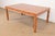 Brown Milo Baughman Style Burl Wood Parsons Extension Dining Table, Newly Refinished For Sale - Image 8 of 15