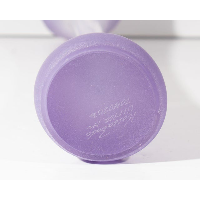 Ulrica Hydman Vallien Kosta Boda “Funghi” Purple Glass Vase For Sale In Indianapolis - Image 6 of 8