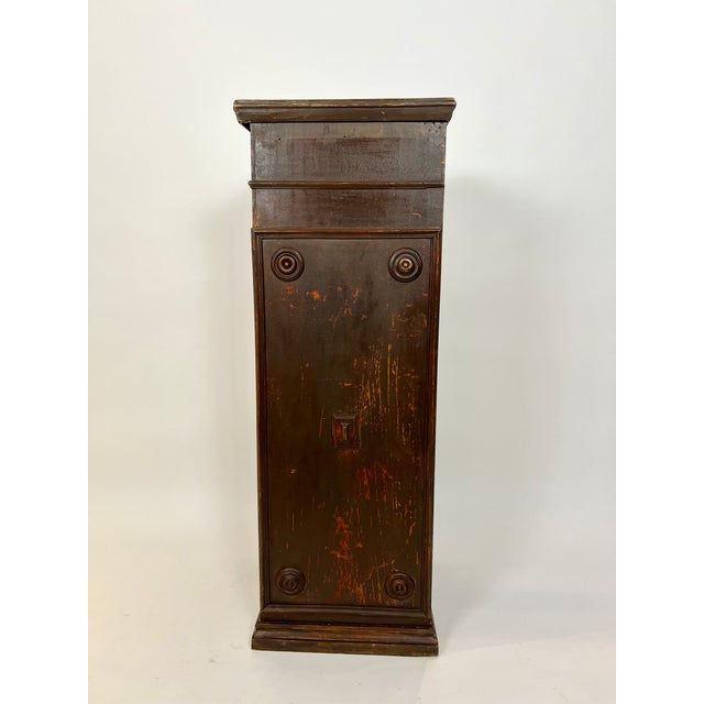Brown Vintage Storage Plinth in Pine, 1890s For Sale - Image 8 of 18