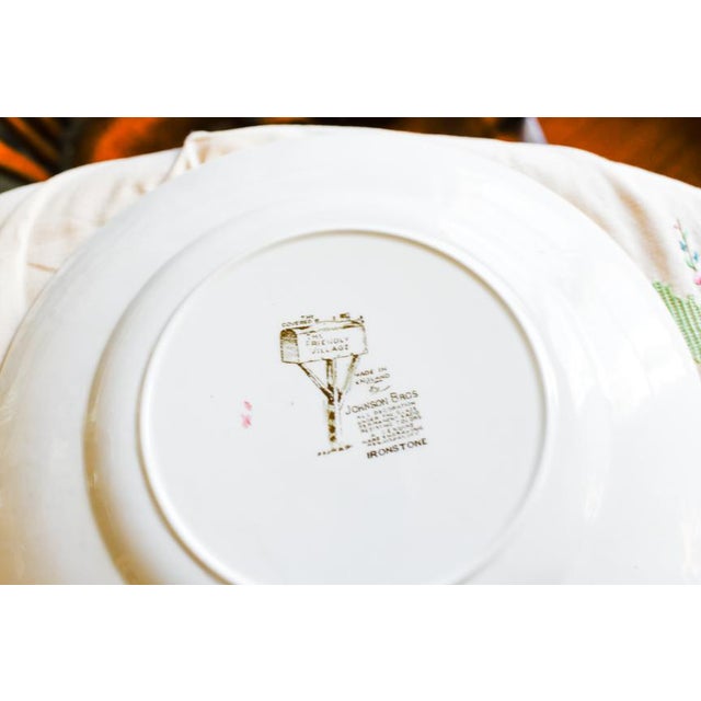 Set of 5 Johnson Brothers Friendly Village Dinner Plates For Sale - Image 9 of 11