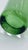 Glass Villeroy & Boch Green Optic Ribbed Tapered Fluted Glass Bud Vase For Sale - Image 7 of 8