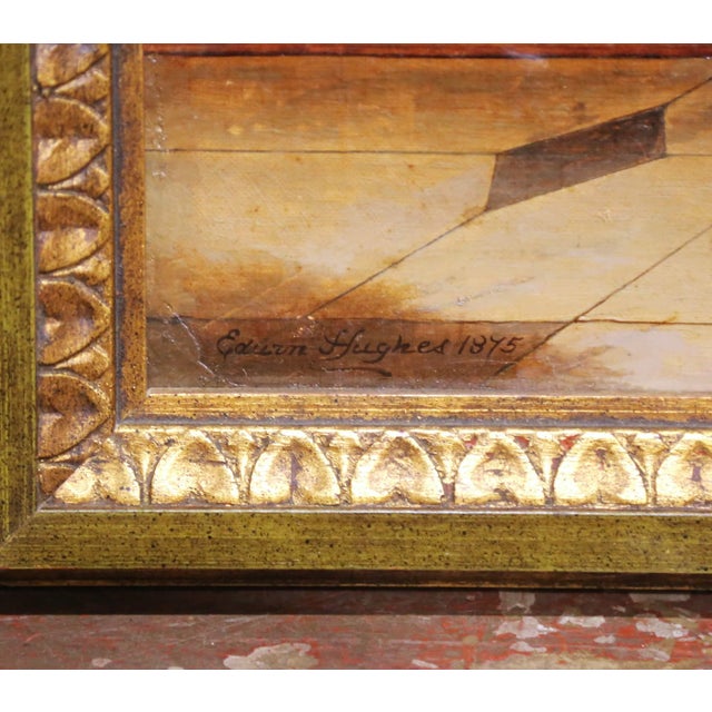19th Century Edwin Hughes Signed Oil Painting “The Court Jester”, Dated 1875 For Sale - Image 4 of 15