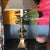 1970s Brass Footed Table Lamp With Shade For Sale - Image 4 of 10