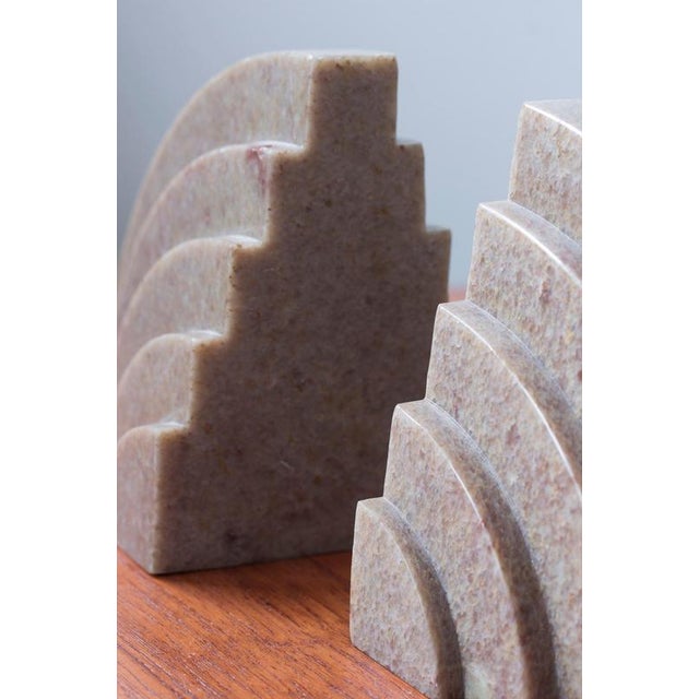 1920s Art Deco Marble Bookends, 1920s, Set of 2 For Sale - Image 5 of 8