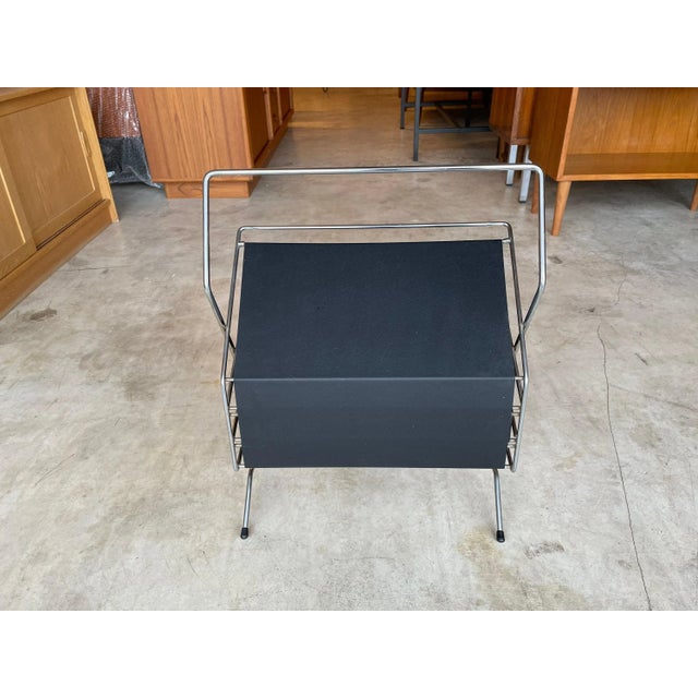 Mid-Century Magazine / LP Rack, 1960s For Sale - Image 9 of 11