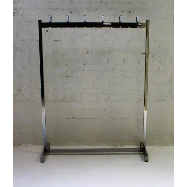 Vintage Chrome Coat Rack For Sale - Image 3 of 8
