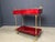 Metal Italian Lacquered Goatskin and Parchment Serving Bar Cart from Aldo Tura, 1960s For Sale - Image 7 of 9